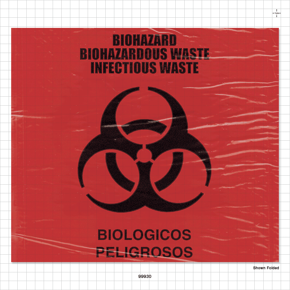 Red Infectious Waste Bag - 10 gallon - Click Image to Close
